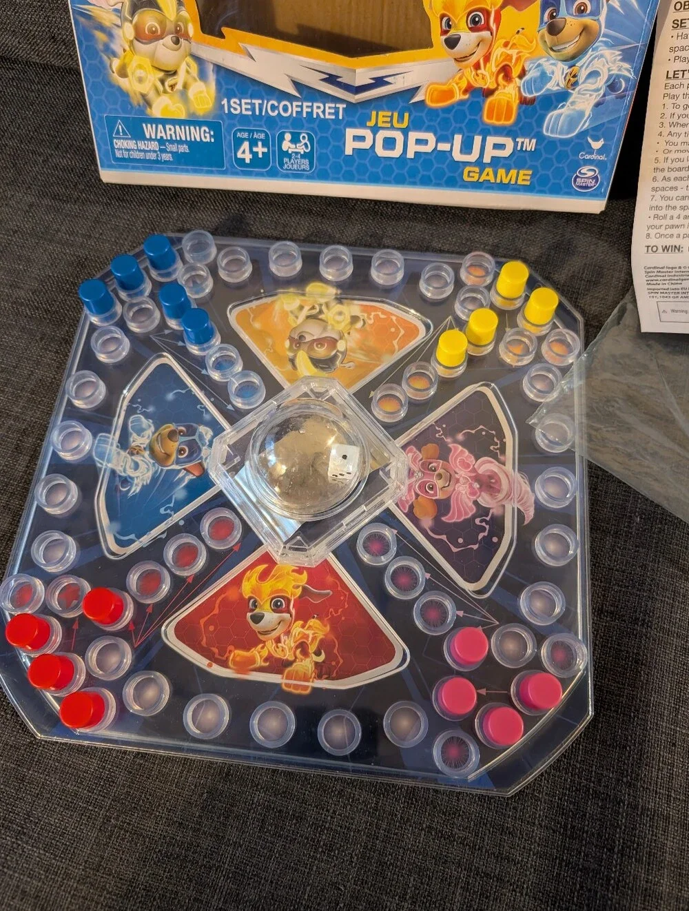 Paw Patrol Pop Up Game